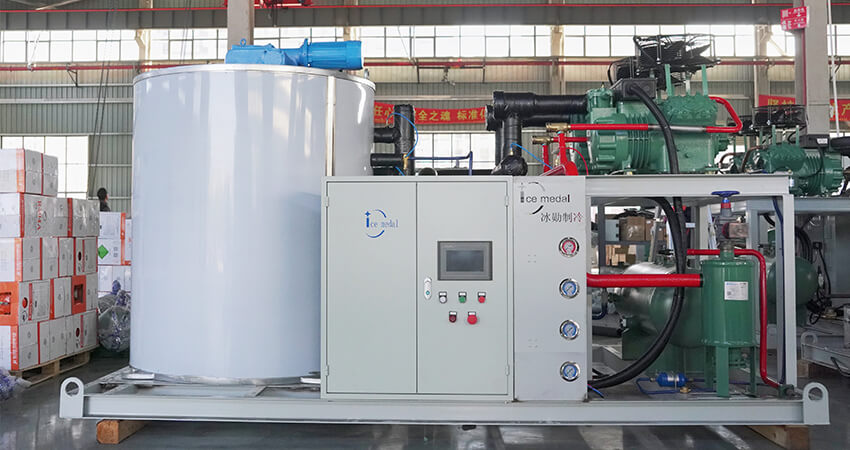 IMF20 20 Tons Per Day Flake Ice Machine for Concrete Cooling
