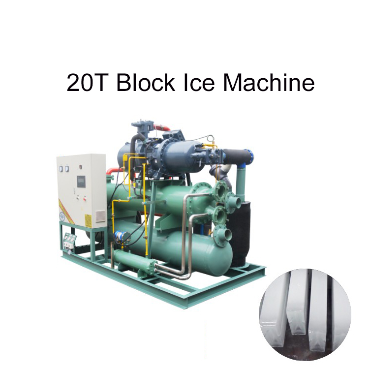 IMB20 20 Tons Per Day Industrial Customized Salt Water Block Ice Machine
