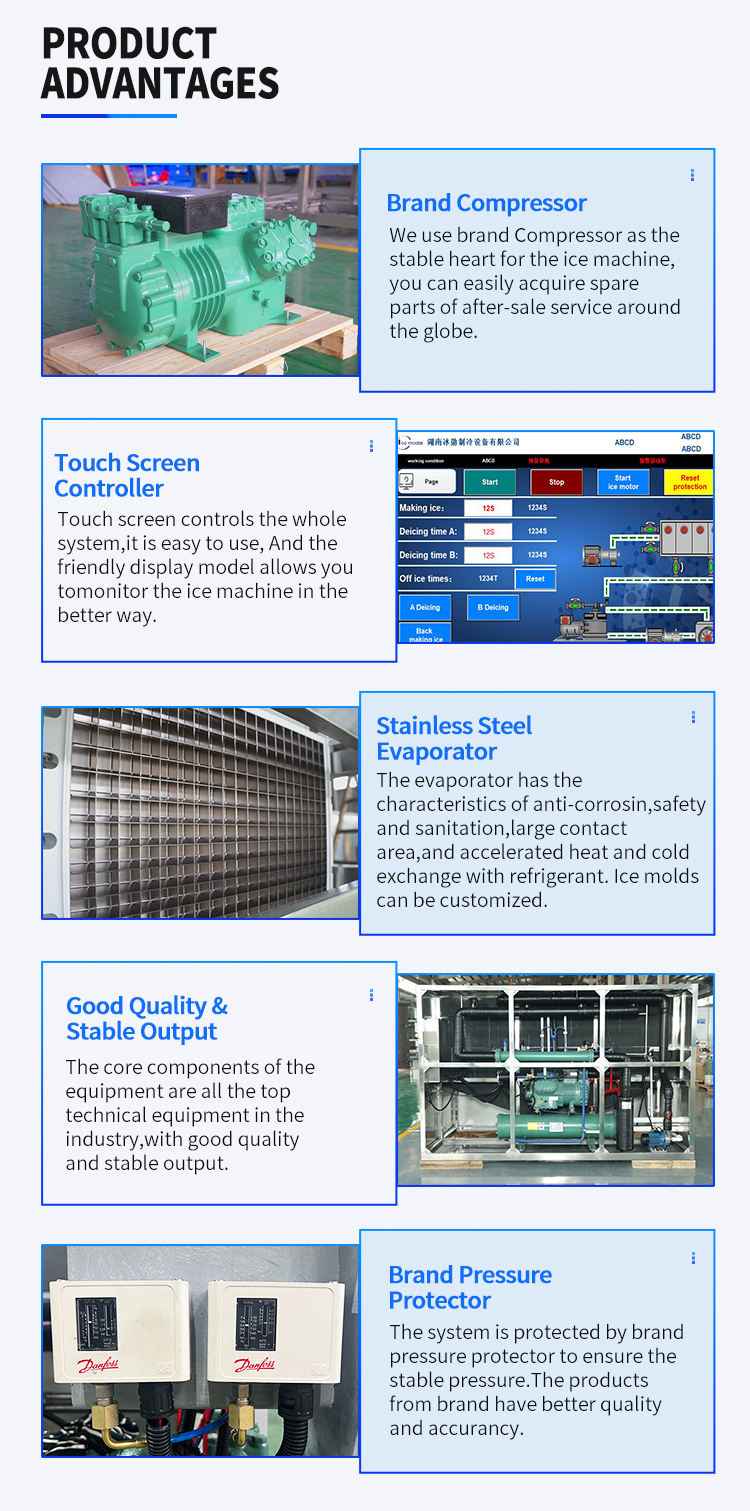 ice cube manufacturing machine details