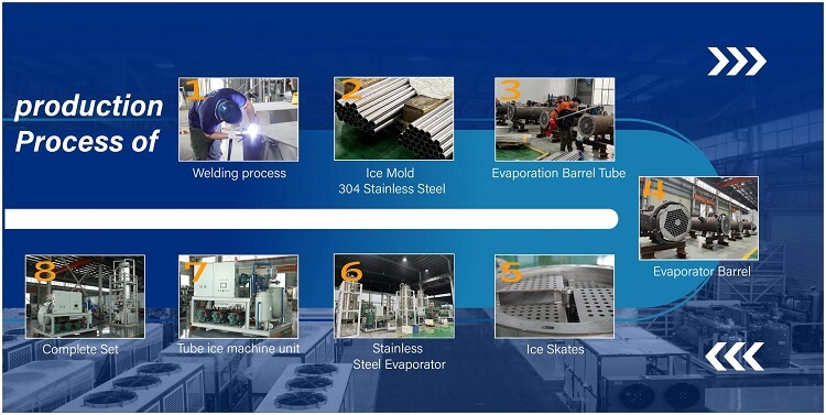 ice tube maker machine production process