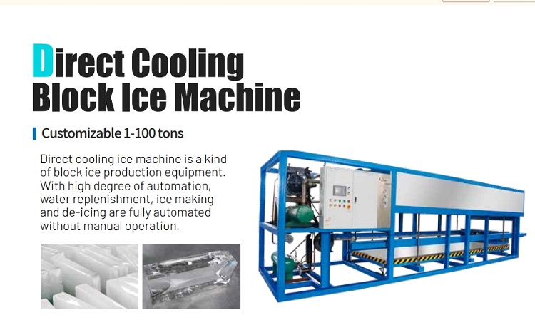 automatic block ice macine