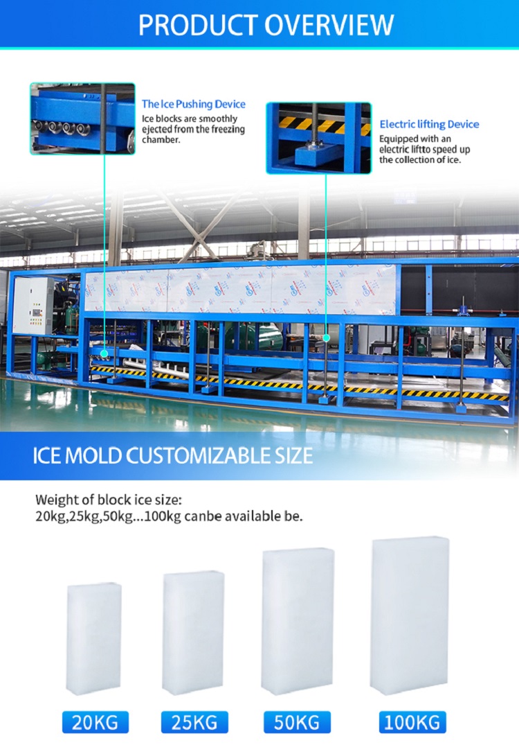 direct cooling ice block machine details