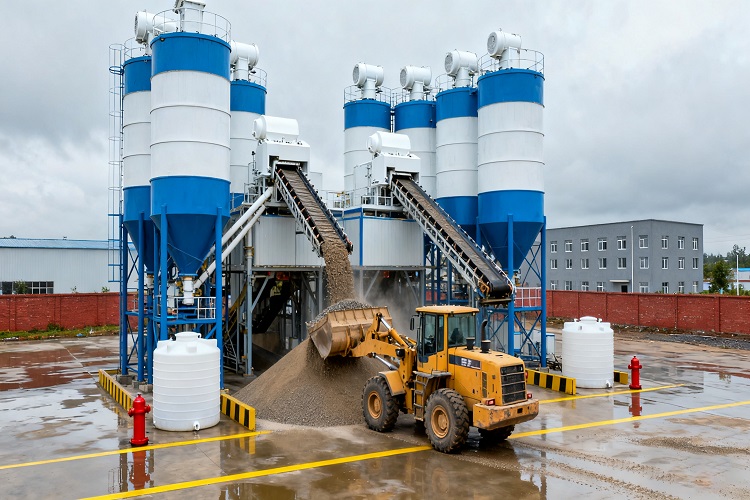 tube ice for concrete cooling