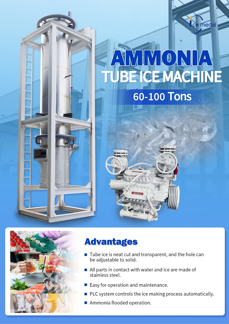 ammonia system tube ice machine