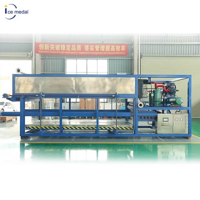 Icemedal IMZL 10 tons Direct Cooling Block Ice Machine for Fish Automatic Block Ice Maker for Seafood Machine Saving Labor