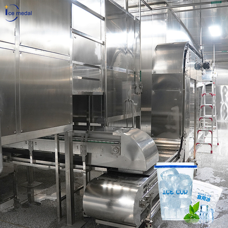 Icemedal Automated Edible Cube Ice Machine Manufacturer Cup Ice One-stop Production Line