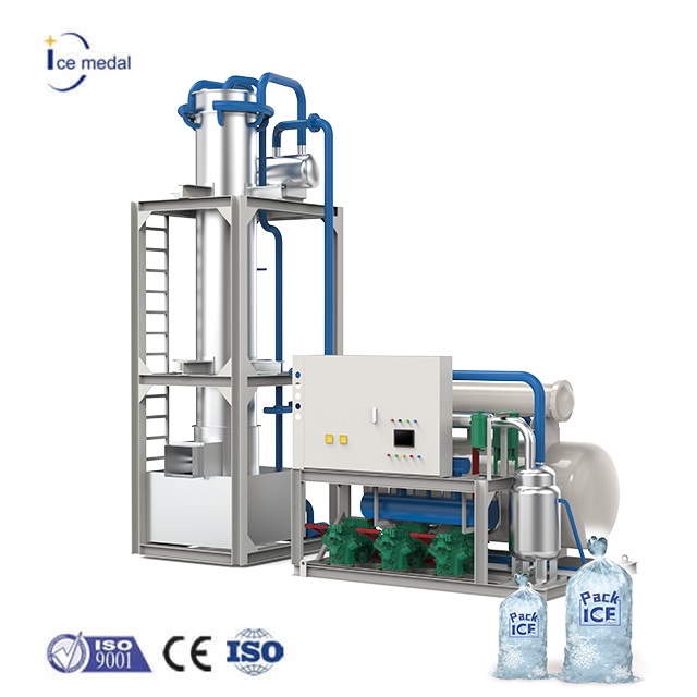 Full Automatic Tube Ice Production Line with Packaging System for Edible Ice Plant