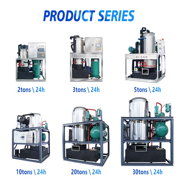 Automatic 20 Tons Per Day Industrial Integrated Ice Tube Maker Machine for Ice Plants