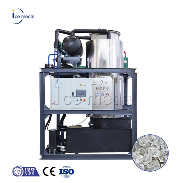 Automatic 20 Tons Per Day Industrial Integrated Ice Tube Maker Machine for Ice Plants