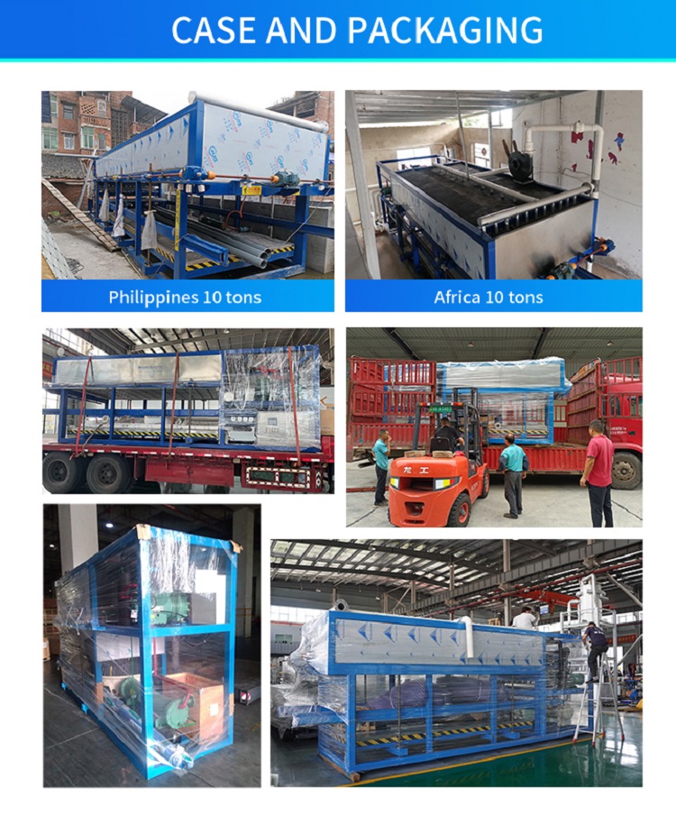automatic ice block machine packaing picture