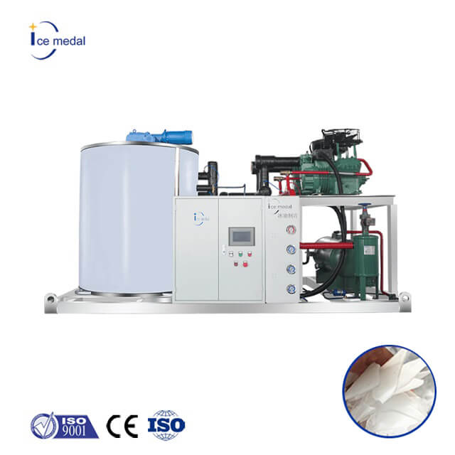 Icemedal Flake Ice Machine For Fish Storage Flake Ice for Seafood Processing