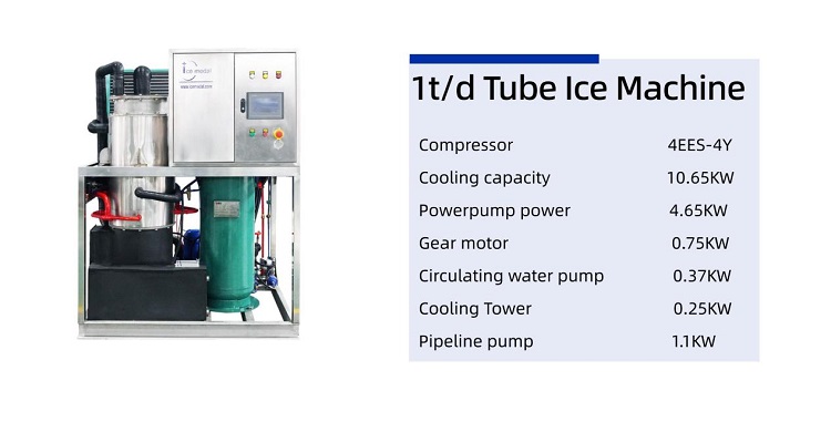 tube ice machine technical specifications