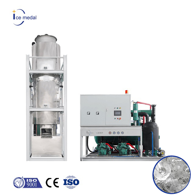 ICEMEDAL IMT20 New Version 20 Tons Per Day Tube Ice Machine For Sale Ice Tube Maker Machine