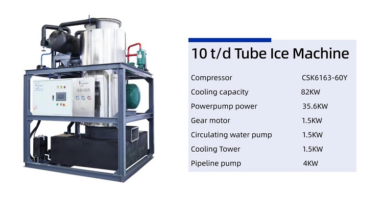 10 tube ice machine technical specifications