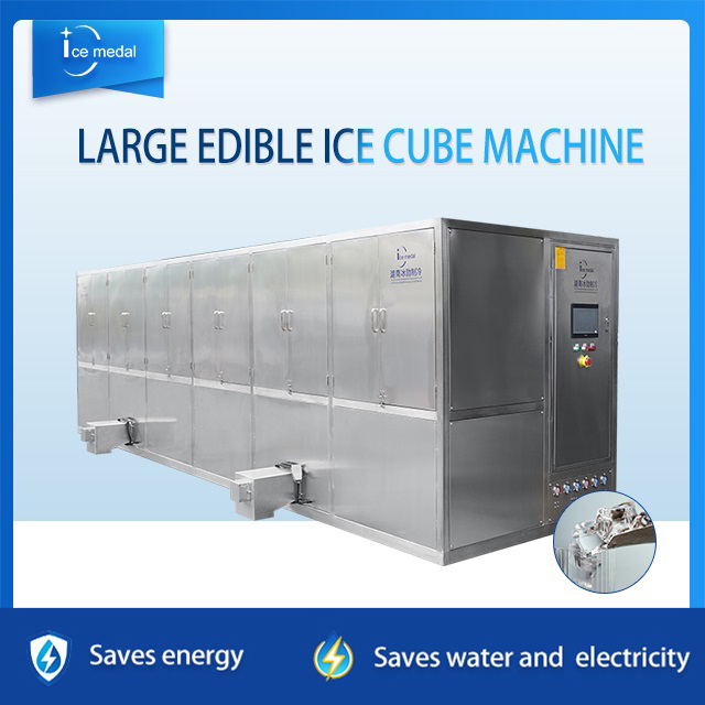 Icmedal 10 Tons Per Day Cube Ice Machine with Air Cooling / Water Cooling