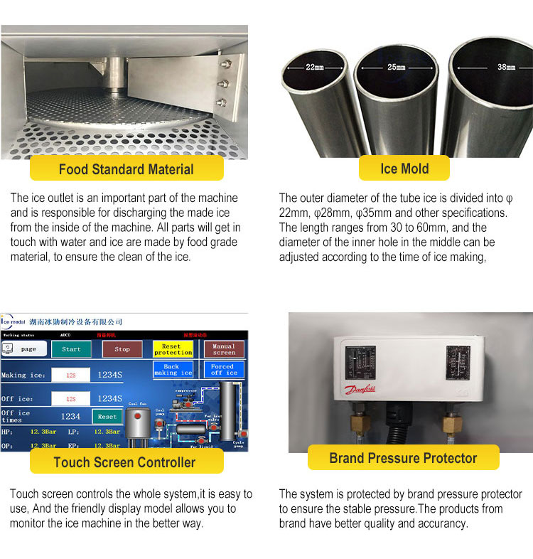 tube ice machine parts details