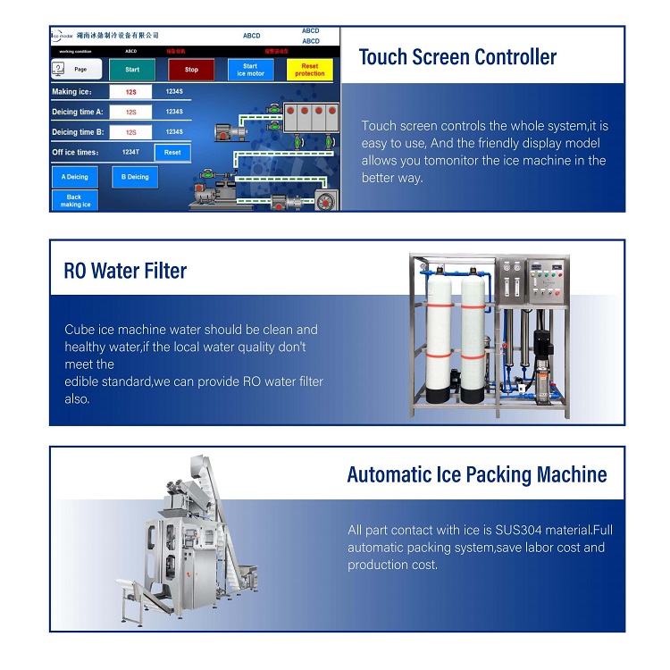 industrial ice cube making machine details