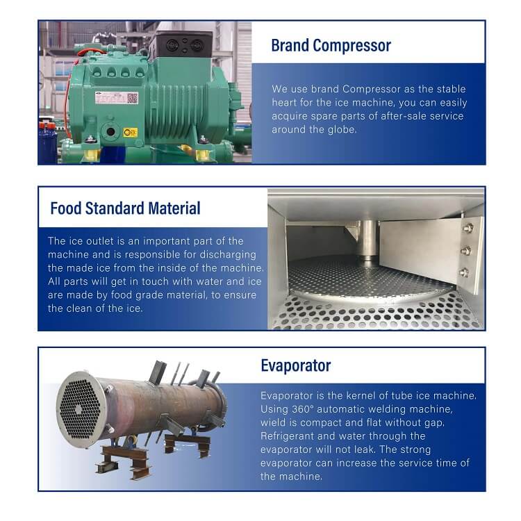 tube ice maker details 