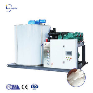 Icemedal IMF15 15 Tons Per Day Seawater Type Flake Ice Machine 