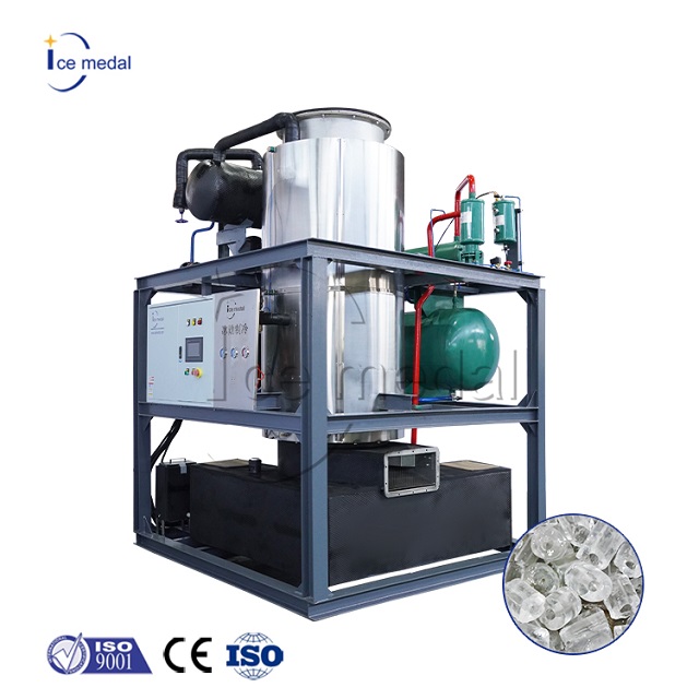 Automatic 20 Tons Per Day Industrial Integrated Ice Tube Maker Machine for Ice Plants
