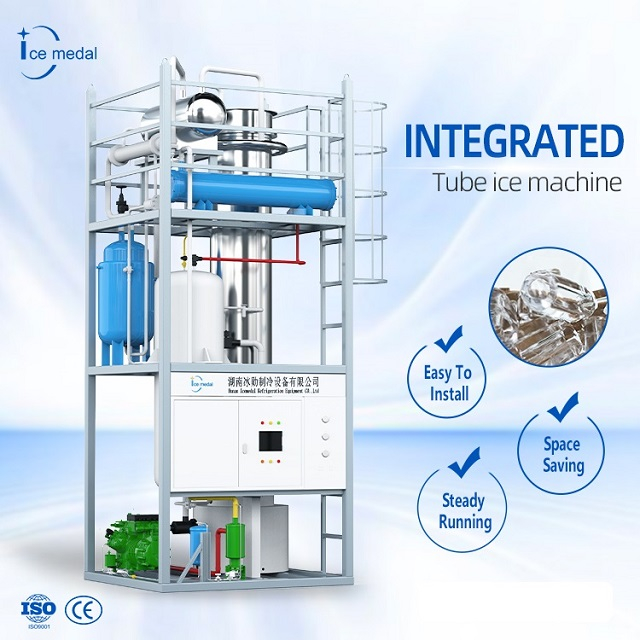 Customized Large Capacity Tube Ice Making Machine 10-30 Tons Philippines for Ice Factory