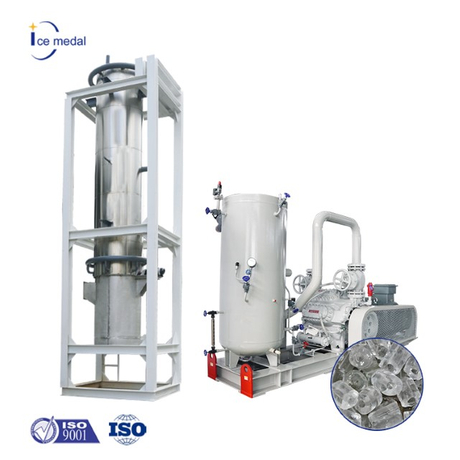 Icemedal 100ton Per Day Ammonia Tube Ice Machine Factory