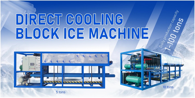 direct cooling block ice machine