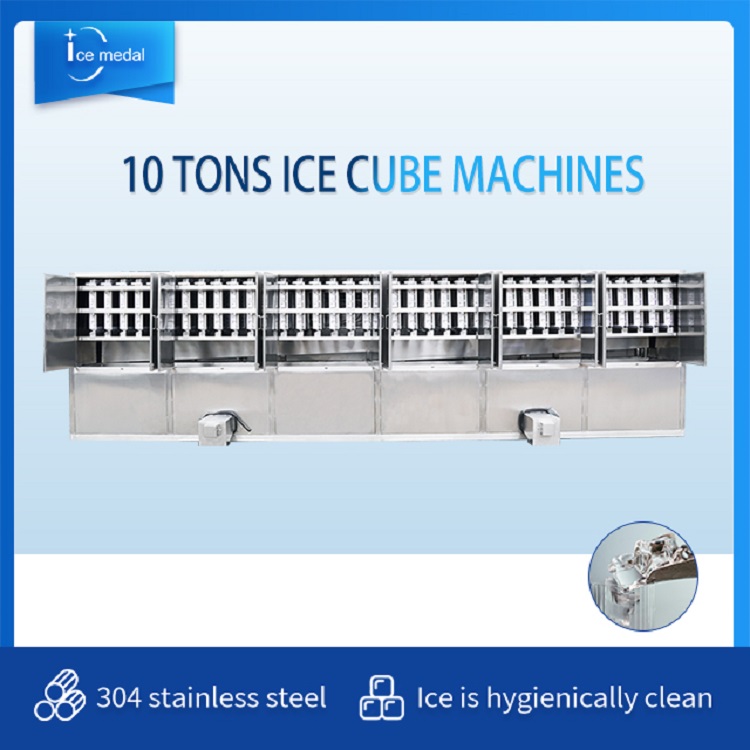 Icemedal IMC15 15 Tons Per Day Big Capacity Industrial Ice Cube Making Machine 