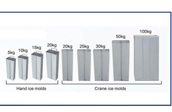 block ice plant model size