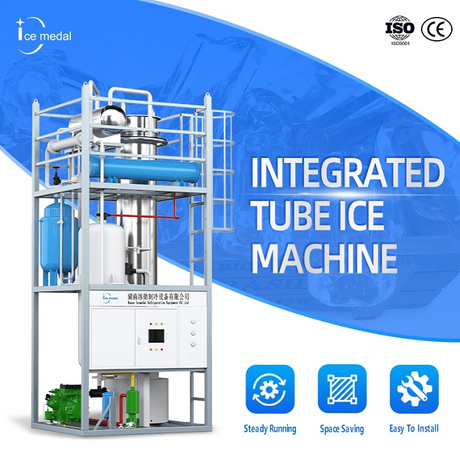Icemedal Customized 30 Tons Per Day Industrial Integrated Tube Ice Machine Factory Price with CE