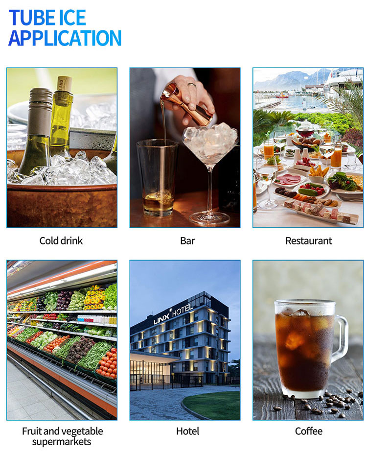 tube ice application 