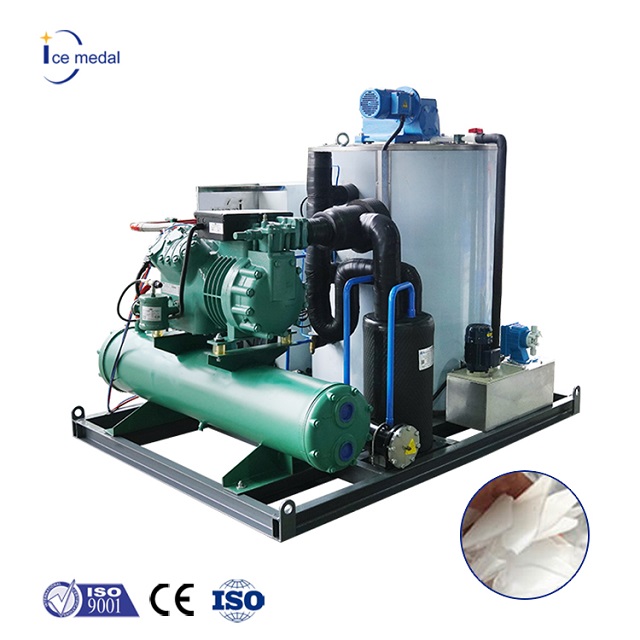 Flake ice machines for fishing vessels.