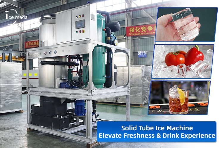 Máquina De Hielo Industrial En Tubo Sólido: Mejore La Frescura Y La Experiencia De Sus Bebidas