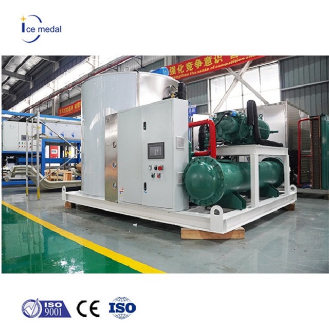 Icemedal IMF15 15 Tons Per Day Seawater Type Flake Ice Machine 