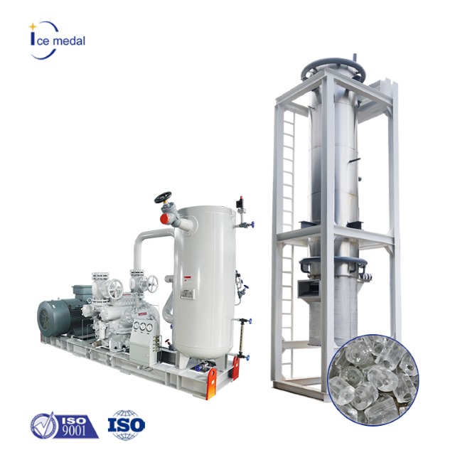 Icemedal Ammonia Type Industrial Tube Ice Machine 60 Tons Per Day