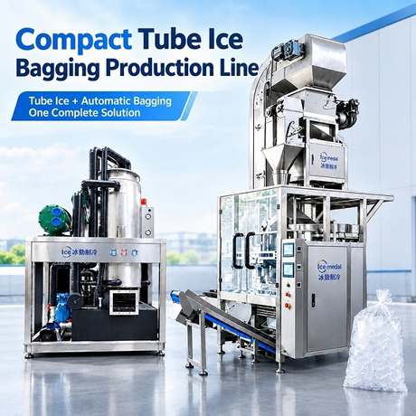 5 Ton Tube Ice Production Line with Automatic Ice Packing System