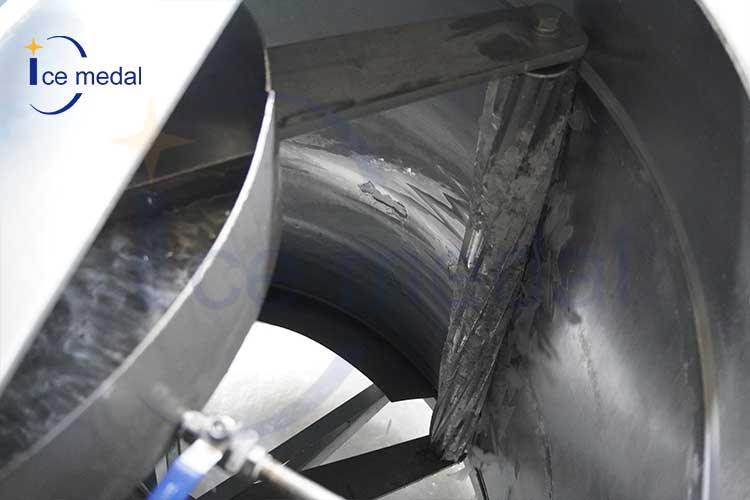 Flake ice machine evaporator drum.jpg
