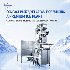 Icemedal compact edible ice production line for ice plant