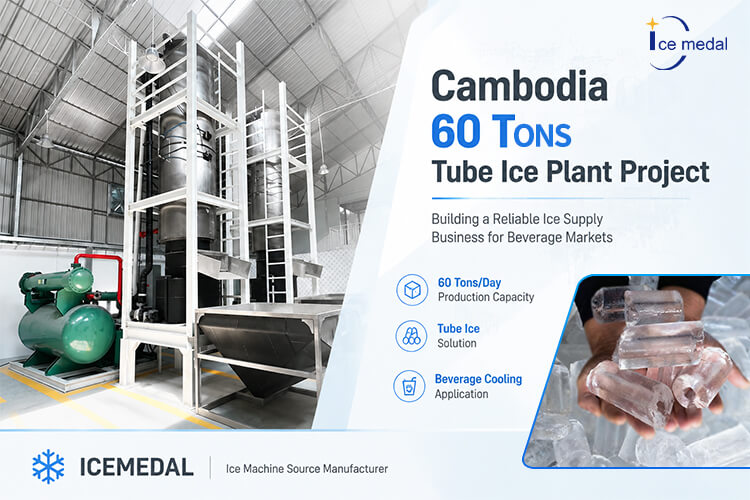Cambodia 60 Tons Tube Ice Factory Project: A Successful Case Study for Beverage Wholesale Supply