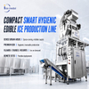 Icemedal compact smart hygienic edible ice production line for ice plant